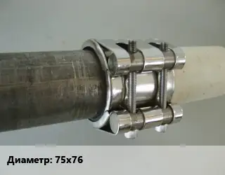 Межтрубное соединение 75х76 полиэтилен, сталь